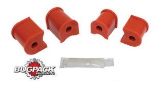 Pouzdra 19mm/přední stabilizátor/červený uretan - Typ 1/14 (» 1965)