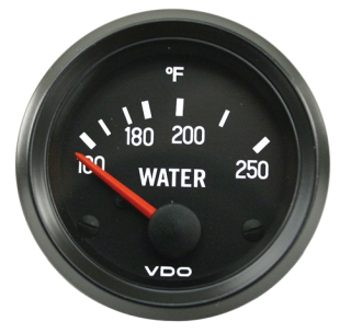 Přístroj černý/teplota vody/250°F (O 52mm)