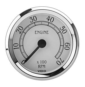 Přístroj Royale bílý/otáčkoměr 7000 RPM (Ø 86mm)