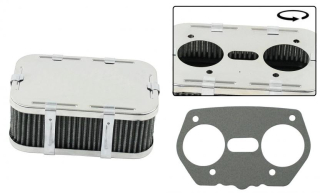 Filtr vzduchu chrom/64mm (Weber IDF/DRLA/EMPI HPMX)