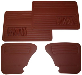 Panely dveří bordo/červené/kit - Typ 1 (1966 » 03)