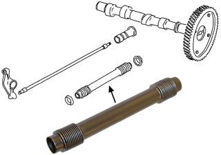 Trubka tyčky zdvihátka/210mm - Typ 1/3 motory (1965 » 03)
