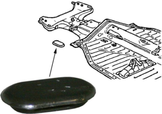 Průchodka trubky paliva/přední - T.1 1302/03 (1970 » 80)