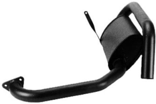 Výfuk 2 hide out/černý - Typ 1 motor (1.3 - 1.6)