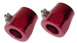 Objímky Alu 12-13mm/červené (hadice paliva)