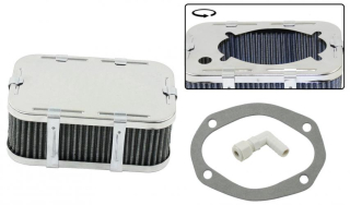 Filtr vzduchu 64mm/chrom - Typ 1 motor (Weber DFEV/DFAV/DFV)