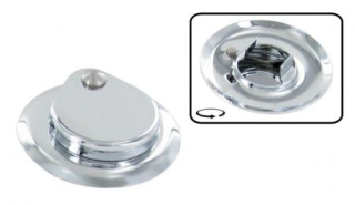 Kryt zámku chrom/víko motoru - Typ 2 (1955 » 65)