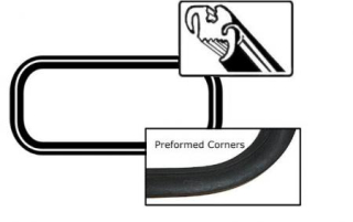 Těsnění skla pro lištu/zadní - T.1 Cabrio (1957 » 62)