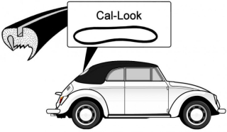Těsnění skla Cal Look/zadní - T.1 Cabrio (1962 » 74)