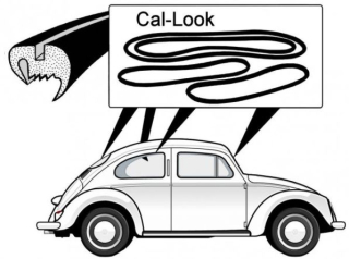Těsnění skel plné Cal look/kit - Typ 1 (1953 » 57)