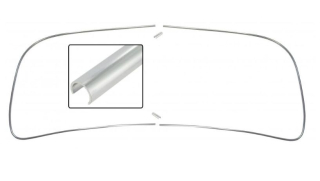 Lišta Alu těsnění okna/přední - T.1 Cabrio (1957 » 64)