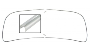 Lišta Alu těsnění okna/přední - T.1 Cabrio (1964 » 72)