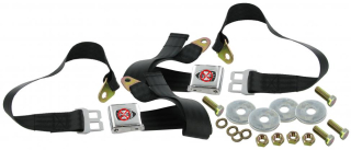 Pásy bezpečnostní břišní/černé/znak Wolfsburg - Typ 1/2/3/14/25/181 (1964 »)