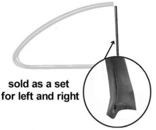 Těsnění vertikální/boční okna - Typ 14 (» 1960)