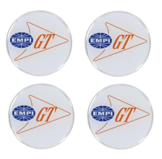 Samolepky bílé/Empi GT/krytky kol/43mm - Typ (univerzál)
