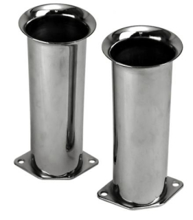 Trychtýře karburátoru chrom/152mm (Weber IDF/Dellorto/EMPI HPMX)