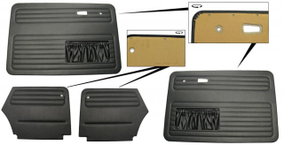 Panely dveří černé OE/kit - T.1 Cabrio (1964 » 66)