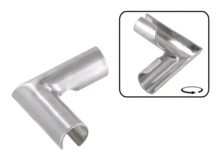 Spona lišty těsnění oken/chrom - Typ 2 (1967 » 79)