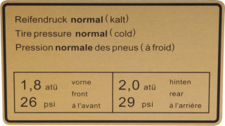 Samolepka/tlak pneumatik - Porsche 911 (1963 » 72)