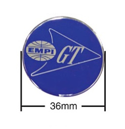 Samolepky modré/Empi GT/krytky kol/36mm - Typ (univerzál)