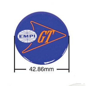 Samolepky modré/Empi GT/krytky kol/43mm - Typ (univerzál)