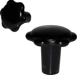 Kolečko regulace topení/černé - Porsche 356 B (1959 » 63)