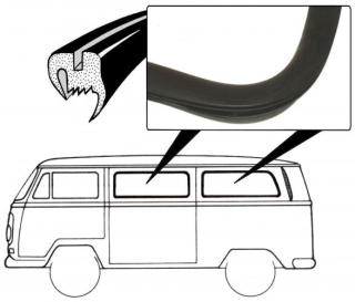 Těsnění skla plné/boční - Typ 2 (1967 » 73)