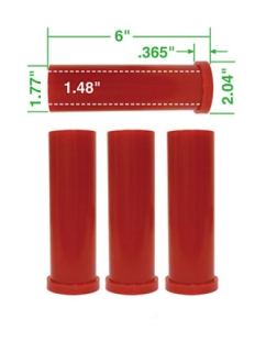 Pouzdra ramen přední 152mm/červený uretan - T.1 Buggy (#16-2045-0)