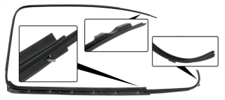 Sametka OE černá/stahování skla dveří/P - Typ 1 (1964 » 03)