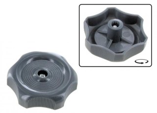 Kolečko otvírání okenní žaluzie/tmavě šedé - Typ 2 Westfalia (1967 » 79)