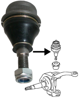 Čep ramene 38.6mm/horní L/P - Typ 1/14 (1965 » 03)