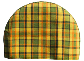 Potah rezervního kola žlutý/zelená/červená kostka - Typ 2 Westfalia (1967 » 79)