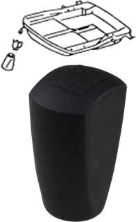 Knoflík nastavení sedadla/černý - Porsche 911 (1963 » 73)