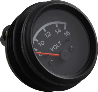 Přístroj černý/voltmetr 8-16V - Porsche 914 (1969 » 76)