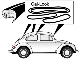 Těsnění skel plné Cal look/kit - Typ 1 (1957 » 64)