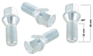 Šrouby kol/galvanizované (M14x1.5x25mm)