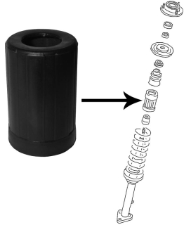 Manžeta tlumiče nárazu/přední L/P - T.1 1302/03/25 (1970 » 92)