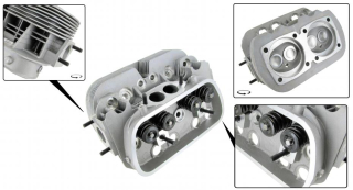 Hlava motoru GTV-2/dual S/S - Typ 1/3/CT/CZ motory (40x35.5x85.5mm)