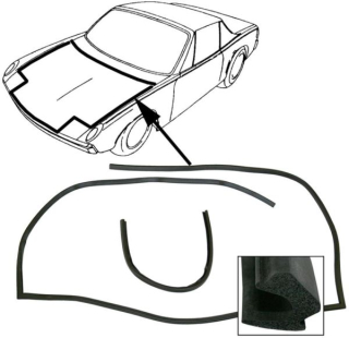 Těsnění přední kapoty - Porsche 914 (1969 » 76)