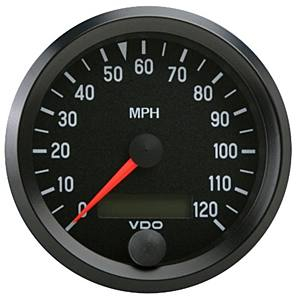 Přístroj černý/tachometr/160MPH (O 86mm)