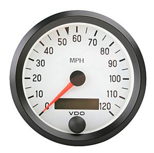 Přístroj bílý/tachometr/120MPH (O 79mm)