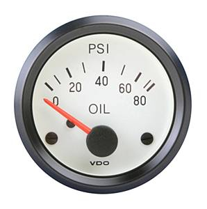 Přístroj bílý/tlak oleje/80 PSI (O 52mm)