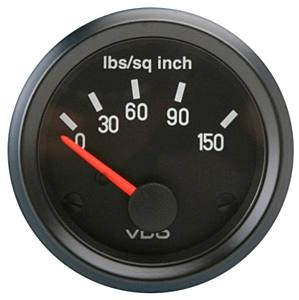 Přístroj černý/tlak oleje/150 PSI (O 52mm)