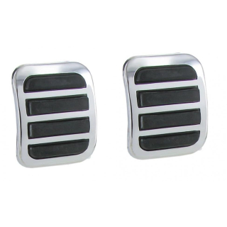 Pedály brzda/spojka chrom/pryž - Typ (univerzál)