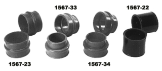 Manžety sání dual/41.3mm/červený uretan - Typ 1/3 motory (1970 »)
