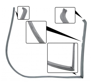 Těsnění dveří přední/zadní/L - VW 181 (1969 » 79)