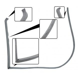 Těsnění dveří přední/zadní/P - VW 181 (1969 » 79)