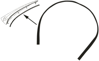 Těsnění/lišta přední kapoty - Porsche 356 B/C (1959 » 65)