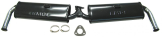 Výfuk dual QUIET PACK/černý - Typ 3 motor (1.5-1.6)