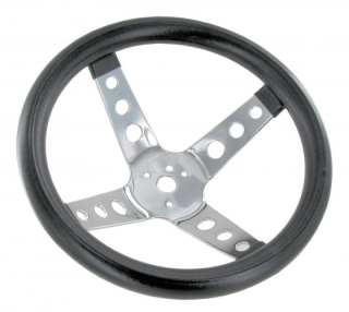 Volant 300mm černý/chrom - T.1 Buggy (univerzál)